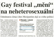 Gay festival 'mění' na neheterosexuální